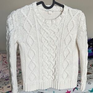 Crewcuts Kids Cable Knit Sweater Size 10 -100% Cotton